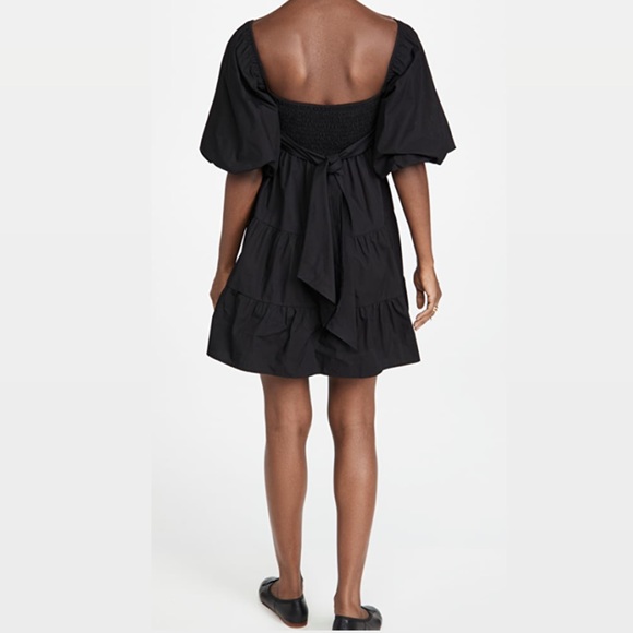 FAITHFULL THE BRAND eryn mini dress black small - Picture 5 of 10
